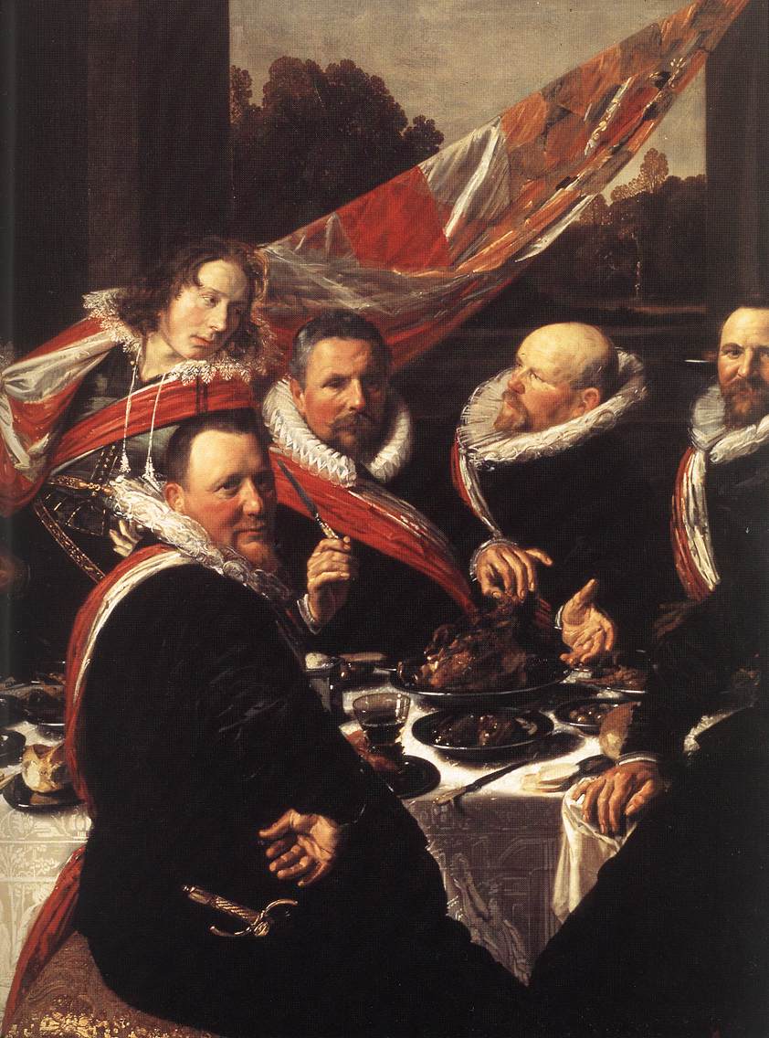 HALS, Frans Banquet of the Officers of the St George Civic Guard (detail)